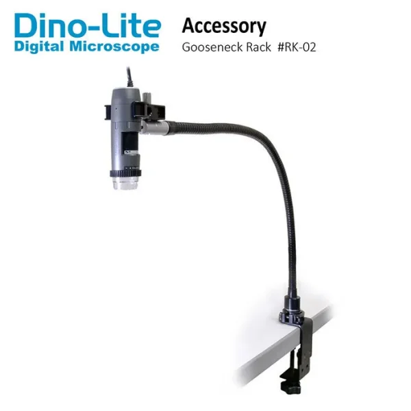 數位顯微鏡專用長臂鵝頸桌邊夾 RK-02  (MDS-203)｜Dino-Lite