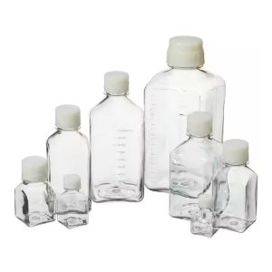 PETG材質角型培地瓶 322020系列(附瓶蓋、無滅菌) | Nalgene